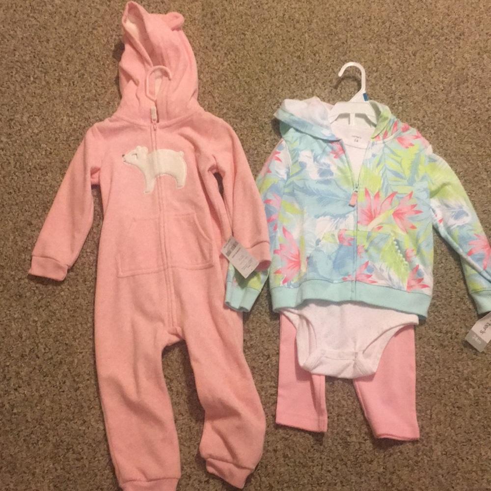 Carter’s 24 month baby girl clothes nwt